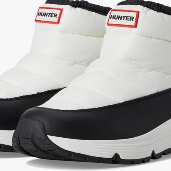 Hunter womens Anne Waterproof Snow Boot White NEW Size 7 - Picture 2 of 11